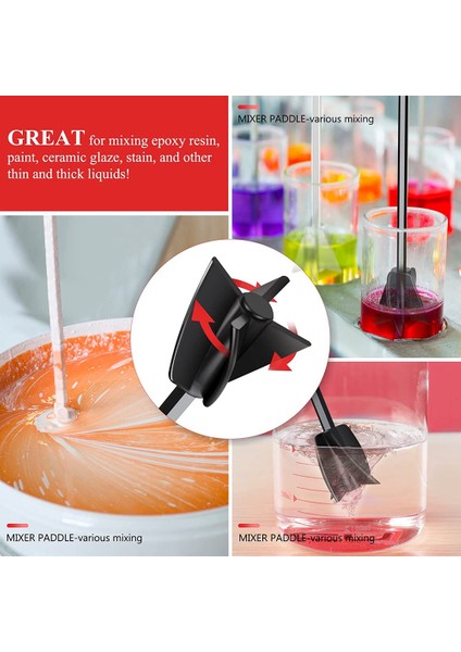 4 Adet Epoksi Reçinesi Boya Seramik Sırını Karıştırmak Için Matkap Yeniden Kullanılabilir Boya ve Reçine Mikser Raket Için 4 Pc Epoksi Karıştırıcı Ekleme (Yurt Dışından) fırsatları