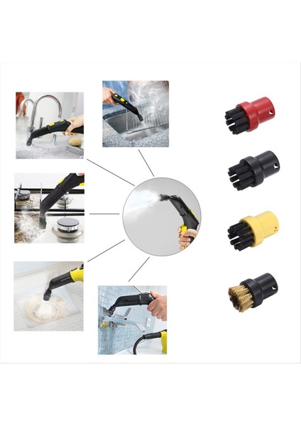 Karcher Sc Serisi Sc2 Sc3 Sc4 Sc5 Ste Buhar Nozul Fırçası Kafası Buhar Uzatma Meme Bakır Fırçası Vakum Aksesuarları (Yurt Dışından) modelleri