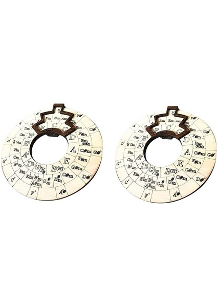 Beşinci Çember Çember Beşinci Ahşap Çemberi Müzik Akor Tekerlekleri Ahşap Melodi Aracı Dekorasyon Için Akor Tekerleği (Yurt Dışından)