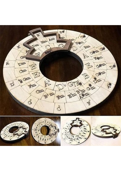 Beşinci Çember Çember Beşinci Ahşap Çemberi Müzik Akor Tekerlekleri Ahşap Melodi Aracı Dekorasyon Için Akor Tekerleği (Yurt Dışından) modelleri