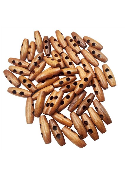 200 Adet Zeytin Şekli Ahşap Geçişler Düğmeleri 2 Delik Dikiş Düğmeleri Kıyafetler Dekoru Için (Yurt Dışından) fırsatları