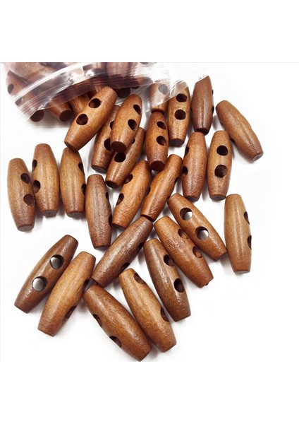 200 Adet Zeytin Şekli Ahşap Geçişler Düğmeleri 2 Delik Dikiş Düğmeleri Kıyafetler Dekoru Için (Yurt Dışından) indirimleri