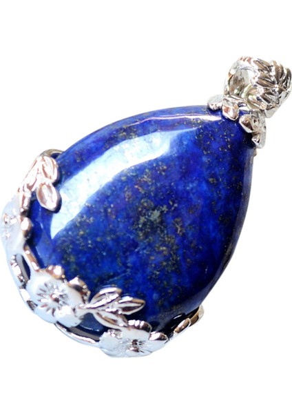 2x Kadınlar Melek Su Damlası Yarı -Değerli Değerli Taşlar Kolye -Lapis Lazuli (Yurt Dışından) fiyatları