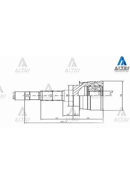 AKS KAFASI DIŞ 323 1990-1995 / 323 2000 / SEPHIA / 1.5 2610561022 F024 25 400