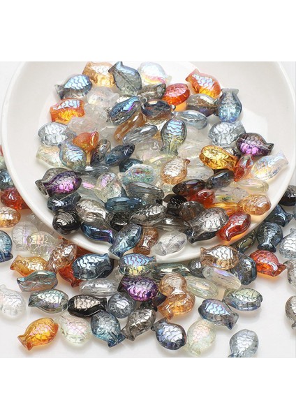 60PCS Kristal Kolye Balık Denizyıldızı Şekiş Cam Yüzlü Boncuklar El Sanatları Malzeme Yapım Küpe Tedarikçi Aksesuarları (Yurt Dışından) indirimleri