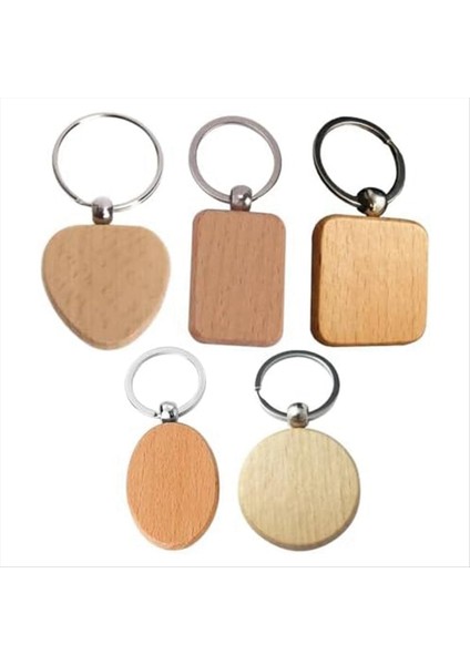 Boş Ahşap Anahtar Zinciri - Karışık Şekiller Bitmemiş Ahşap Anahtar Etiketler Bitmemiş Ahşap Anahtar Zinciri - Dıy Leri Için Kazı El Sanatları (Yurt Dışından) fiyatları