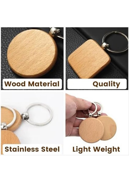 Boş Ahşap Anahtar Zinciri - Karışık Şekiller Bitmemiş Ahşap Anahtar Etiketler Bitmemiş Ahşap Anahtar Zinciri - Dıy Leri Için Kazı El Sanatları (Yurt Dışından) modelleri