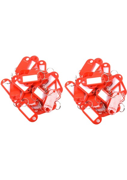 Kim Kimlik Etiketi Için Plastik Anahtar Sahipleri Adı Sahibi Plakalı Bagaj Anahtar Yaltıları Renk Kırmızı (Yurt Dışından)