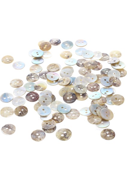 100 x 10 mm Inci Midye Yuvarlak Düğmeleri (Yurt Dışından) fırsatları