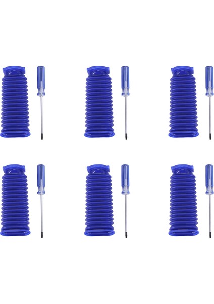 6x Dyson V6 V7 V8 V8 V10 V11 Yumuşak Velvet Silindir Emme Mavi Hortum Ev Temizliği Için Yedek (Yurt Dışından)