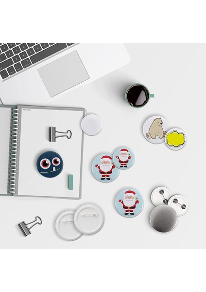 200 Set 58MM/2 25 Inç Boş Düğme Rozet Parçaları Düğme Makinesi Için 58MM Düğme Parçaları Dairesel Rozet Boş Düğme Pimleri (Yurt Dışından) fırsatları