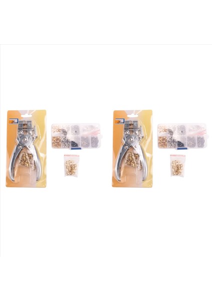 3/16 Inç Grommet Kuylu Pensier Set Kıyafet Deliği Yumruk Pensesi Grommet El Piltier ile 400 Adet Gromet Kirpik Kuşu (Yurt Dışından)