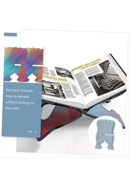 Dıy Kitap Tutucu Reçine Müzik Stand Silikon Kalıp Seti Kitap Okuma Stand Kalıpları Epoksi Reçine Döküm (Yurt Dışından) indirimleri