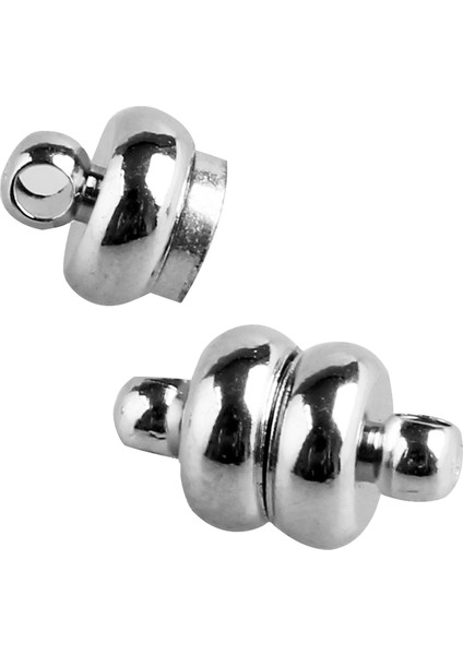 10 x Kolye Bilezik Gümüş Tonlu Manyetik Tokalar 7mm Sıcak (Yurt Dışından) modelleri