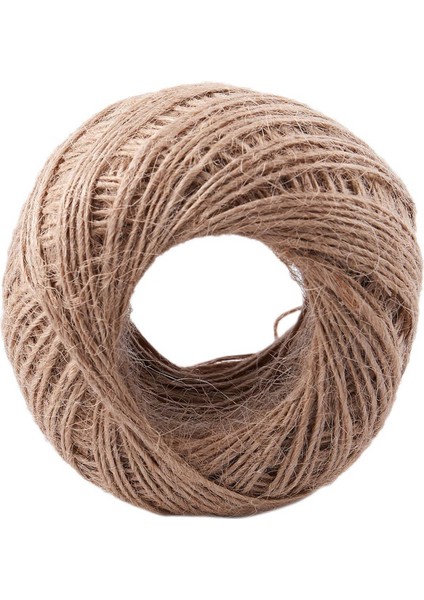 5x 100 Metre - Doğal Dokulu Hessian Jute Sicim String 1mm (Yurt Dışından) fırsatları