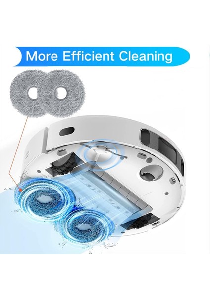 6pcs Dream Bot Için Yıkanabilir Mop Bezi X30PRO Ultra X30PRO Plus Robot Vakum Süpürge Rag Rag Yedek Parçaları (Yurt Dışından) indirimleri