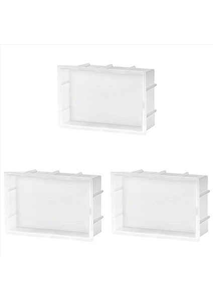 3x Büyük Reçine Kalıpları Reçine Döküm Için Dikdörtgen Silikon Kalıplar Çiçek Koruma Için Epoksi Reçine Kalıpları Reçine El Sanatları (Yurt Dışından)