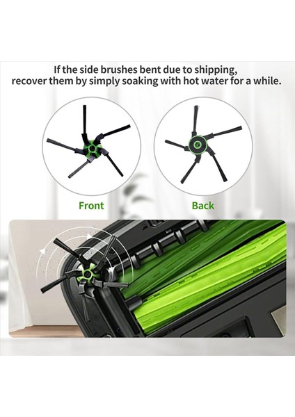 30 Pcs Yedek Parçalar Irobot Oda Için Yan Fırches S9 (9150) S9+ S9 Plus (9550) S Serisi Aı Robot Vakum Fırçası (Yurt Dışından) modelleri