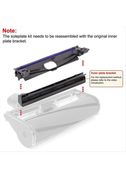 Yumuşak Peluş Şeritler Teza Plakası Tekerlekleri Kiti Dyson V6 V7 V8 V10 V11 Yumuşak Roller Temiz Kafa Parçası Taban Plakası (Yurt Dışından) indirimleri