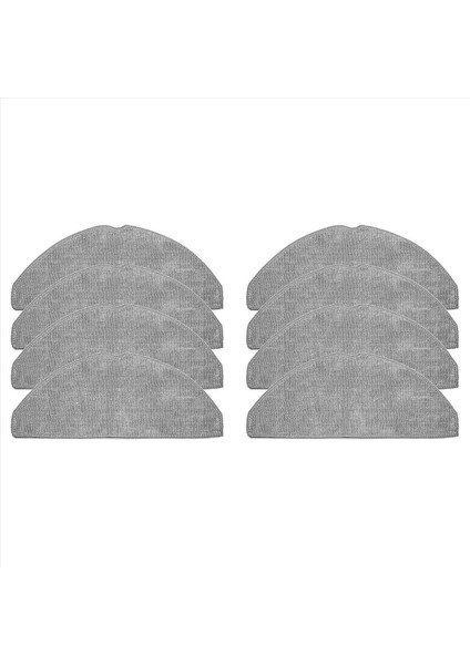 8 Paket Paspas Bezleri Eufy L60 Robot Vakum Süpürge Mikrofiber Pozlu Ped Yıkanabilir Mop Kumaşları Aksesuarları (Yurt Dışından)