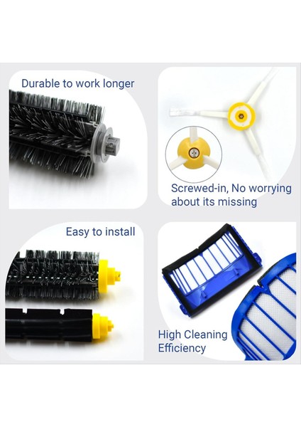 Irobot Roomba Için 600 Serisi 694 692 690 695 680 660 665 651 650 620 Vakum Süpürge Parçaları Ana Yan Fırça Hepa Filtre (Yurt Dışından) indirimleri