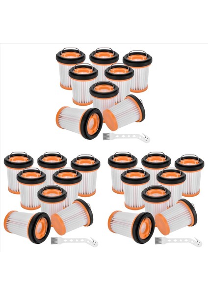 24 Paket Yedek Kumaş Vakum Filtresi Köpekbalığı Iyon W1 S87 Kablosuz El Vakumu WV200 WV201 WV205 WV220 (Yurt Dışından)