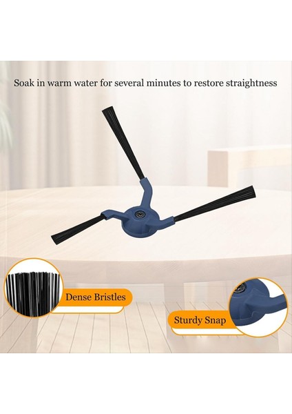 6 Pcs Yan Fırça Eufy X10 Pro Omni Robot Vakum Yedek Aksesuarlar Parçaları (Yurt Dışından) fiyatları