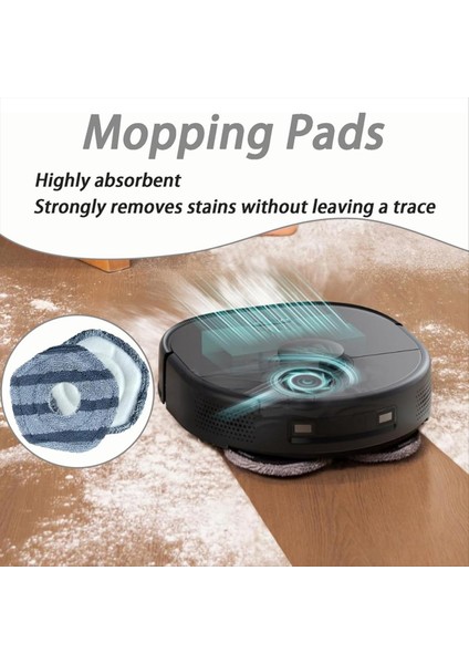 EUFY CLEE X9 PRO Vakum Separcı Yan Fırça Hepa Filtre Mop Kumaş Yedek Parçaları (Yurt Dışından)