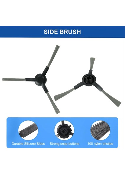 60PCS Roller Yan Fırça Filtresi Dream L10S Pro Ultra ISI/X30 ULTRA/X30 PRO/S10 Pro Ultra Vakum Parçaları Için (Yurt Dışından) modelleri