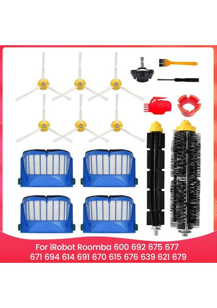 Irobot Roomba Için Yedek Parçalar 600 Serisi 692 675 677 671 694 614 691 670 615 676 639 621 679 Robotik Vakum Parçaları (Yurt Dışından)
