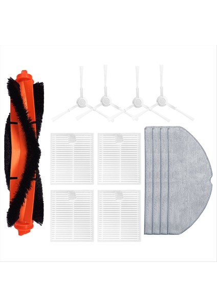 Xiaomi S20 / D106 Yedek Ana Yan Fırça Hepa Filtresi Mop Pad Yedek Parçalar Aksesuarları (Yurt Dışından)