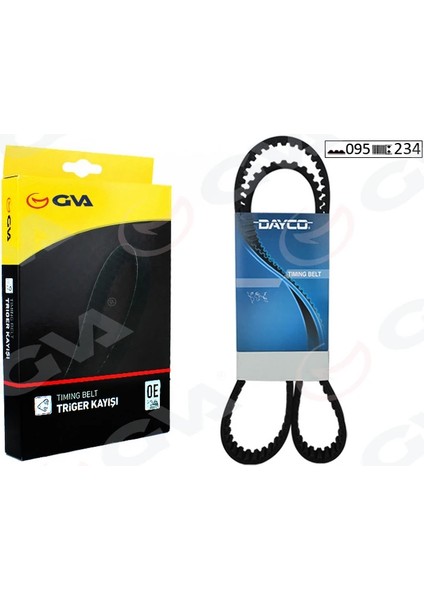 TRİGER KAYIŞI 095X234 RENAULT CLIO KANGOO MODUS TWINGO 1.2 165 DACIA SANDERO 1.2 16 8200035834 8200106085