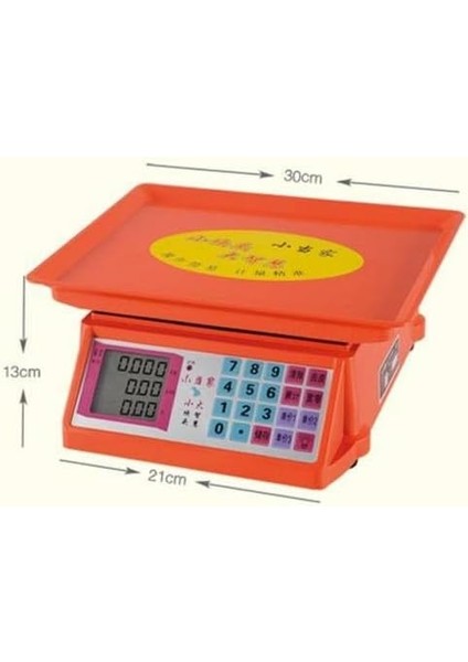 Market Terazisi 40KG Şarjlı Akülü Dijital Pazarcı Kantarı Hafızalı 2 Taraflı Işıklı Ekran fiyatları