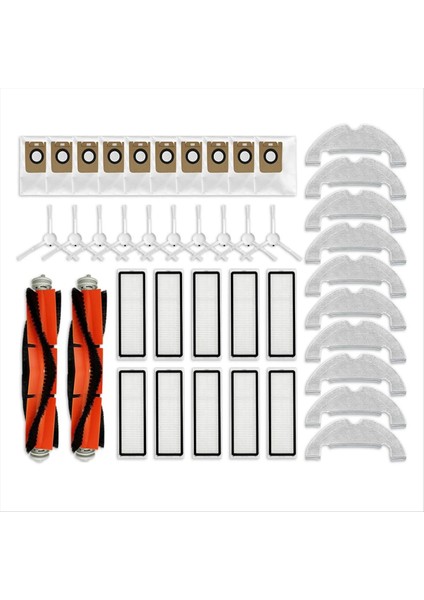 Xiaomi Dreame D10 Plus RLS3D Z10 Pro L10 Plus Robot Vakum Yedek Parça Fırçası Hepa Filtresi Mop Pad Toz Çanta (Yurt Dışından)