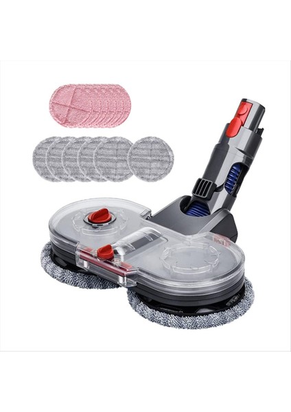 Dyson V15 V11 V11 V11 V10 V8 V7 Vakum Süpürgeleri Çıkarılabilir Su Deposu ile Bağlanma 12 Yeniden Kullanılabilir Mop Pedler (Yurt Dışından)