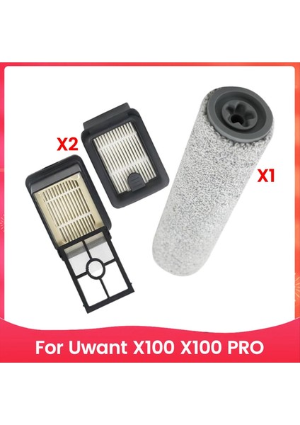 Uwant X100 X100 Pro Yıkama Zemin Makinesi Yuvarlanma Fırçası Silindir Fırçaları Hepa Filtreleri Yedek Parçalar (Yurt Dışından)