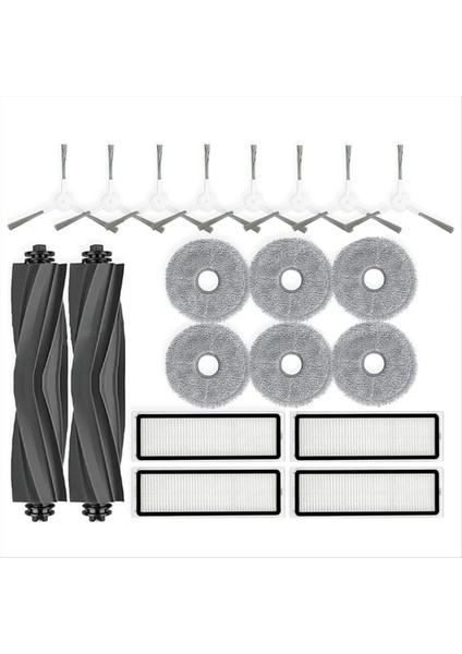 Dreame Bot L10 Prime / L10S Pro Replacemet Parçaları Aksesuarlar Silindir Kauçuk Yan Fırça Hepa Filtre Mop Kumaş (Yurt Dışından)