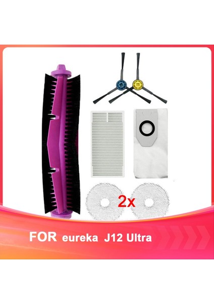 Eureka Robot Vakum Süpürge Aksesuarları Için J12 Ultra Robot Vakum Süpürge Aksesuarları Temizleyici Değiştirme Kiti (Yurt Dışından)