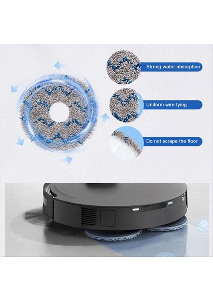 Yedı M12 Pro+ Vakum Süpürge Yedek Parça Kitleri Ön Anta Kılıf Silindir Fırçası Yan Fırçalar Paspas Toz Torbası Için Yedek Parçalar (Yurt Dışından) modelleri