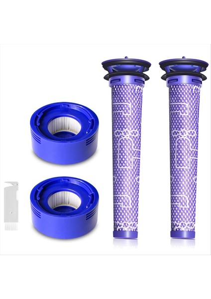 Vakum Filtre Değiştirme Kiti Dyson V7 Için V8 2 Post Filtre ve 2 Ön Filtre-Bölüm 965661-01 ve 967478-01&#39 In Yerini Alıyor (Yurt Dışından)