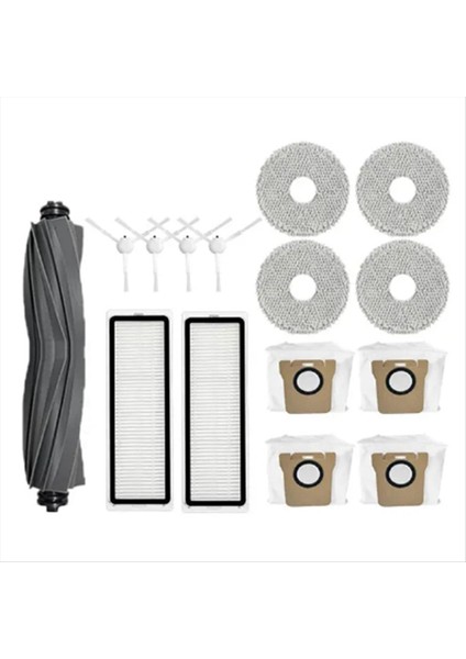 Xiaomi Robot Vakum Için X10+ X10 Plus B101GL Yedek Parçaları Aksesuarları Ana Yan Fırça Filtre Toz Çantası Rag Mop (Yurt Dışından)