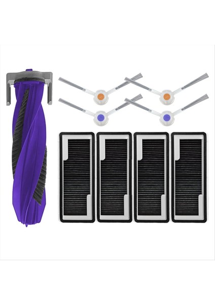 Narwal Freo x Plus Robot Vakum Parçaları Için Ana Yan Fırça Aktif Karbon Hepa Filtre Toz Torbası Fırça Kapağı (Yurt Dışından)