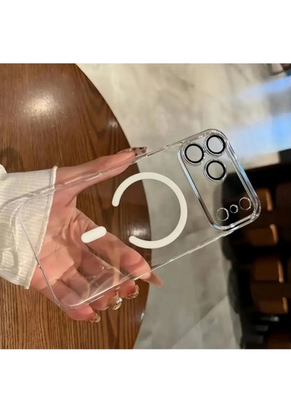iPhone 17 Pro Max Kılıf Kamera Lens Korumalı Üstü Kapalı Magsafe Manyetik Şeffaf Sert Pc Ultra Slim modelleri