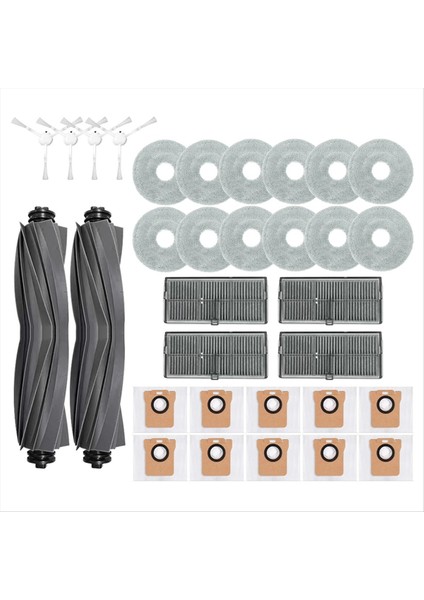 Xiaomi Mijia M30S Için D103CN Robot Vakum Ana Yan Fırça Hepa Filtre Mop Bez Tuz Çantaları Yedek Parçalar Aksesuarlar (Yurt Dışından)