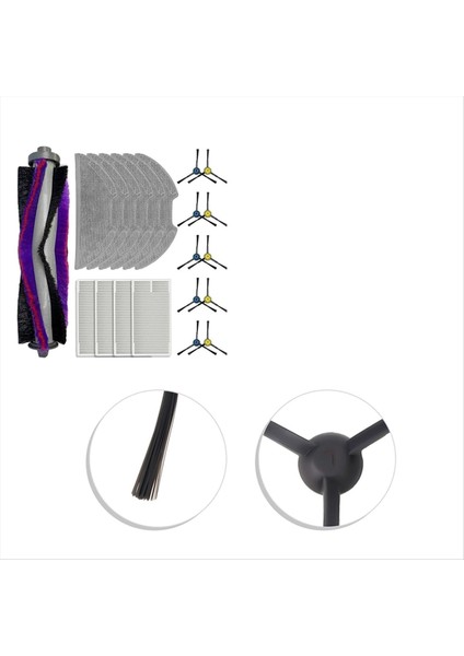 Eureka NERE10S Için Midea M9 Için Yedek Parçalar Obode A8 Robotik Vakum Süpürge Aksesuarlar Ana Fırça (Yurt Dışından) fırsatları