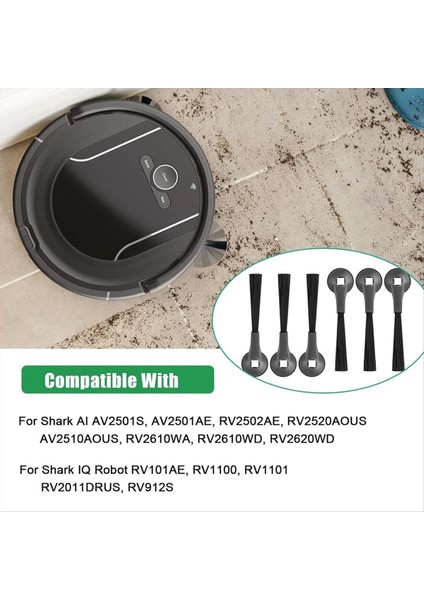 Köpekbalığı Aı AV2501S AV2501AE RV2502AE RV101AE RV1100 RV2011DRUS Vakum Süpürge Yedek Parçaları Için Yan Fırça Aksesuarları (Yurt Dışından) fiyatları