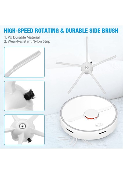 Roborock Için Aksesuar Kiti S7 S7+ S7 Maxv S7 Maxv Plus Yedek Parçalar Silindir Fırçası Hepa Filtre Mop Bez (Yurt Dışından) modelleri