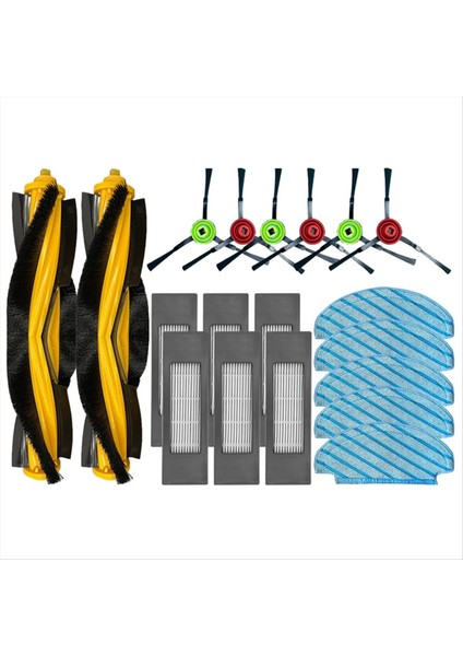 Ecovacs Deebot T9 Aıvı T8 Aıvı N8 Pro Toz Çantası Parçaları Ana Yan Fırça Hepa Filtre Robot Vakum Süpürge Akesori (Yurt Dışından)