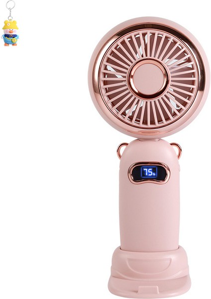 Dijital Ekranlı USB Yaratıcıkarikatür Beşvites El Fanıöğrenci Taşınabilir El Küçük Fan (Yurt Dışından)