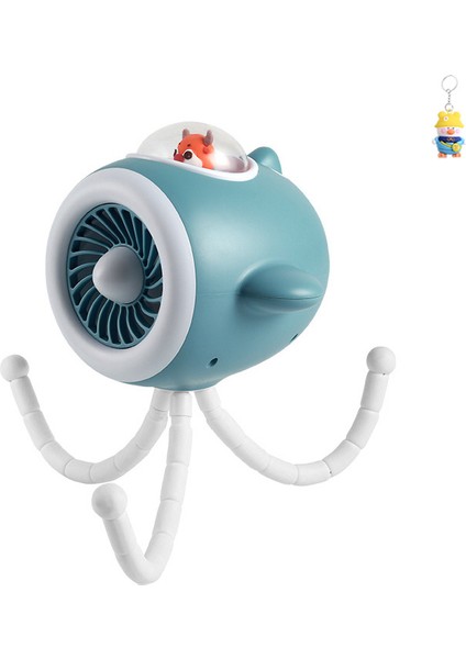 Sevimli Masaüstükarikatür Ahtapot Fanıyaz Vazgeçilmez Bebek Arabasırenkli Gradyanışık USB Küçük Fan (Yurt Dışından)